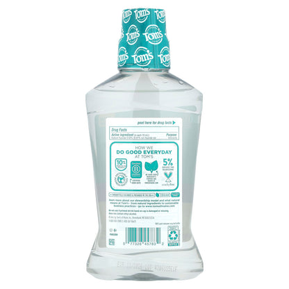 Tom's of Maine Whole Care Fluoride Mouthwash, Fresh Mint, 473 ml (16 fl oz) - view 2