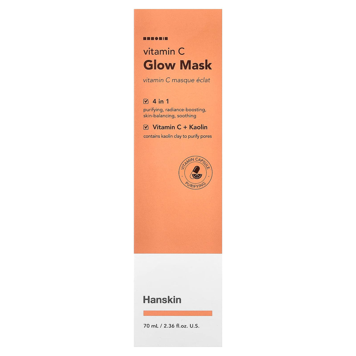 Hanskin Vitamin C Glow Beauty Mask, 2.36 fl oz (70 ml) - view 2