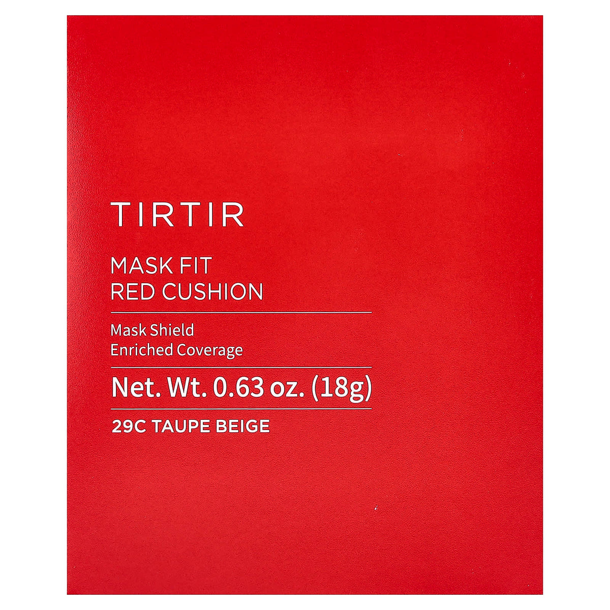 TIRTIR Mask Fit Red Cushion Foundation, 29C Taupe Beige, 18 g - view 2