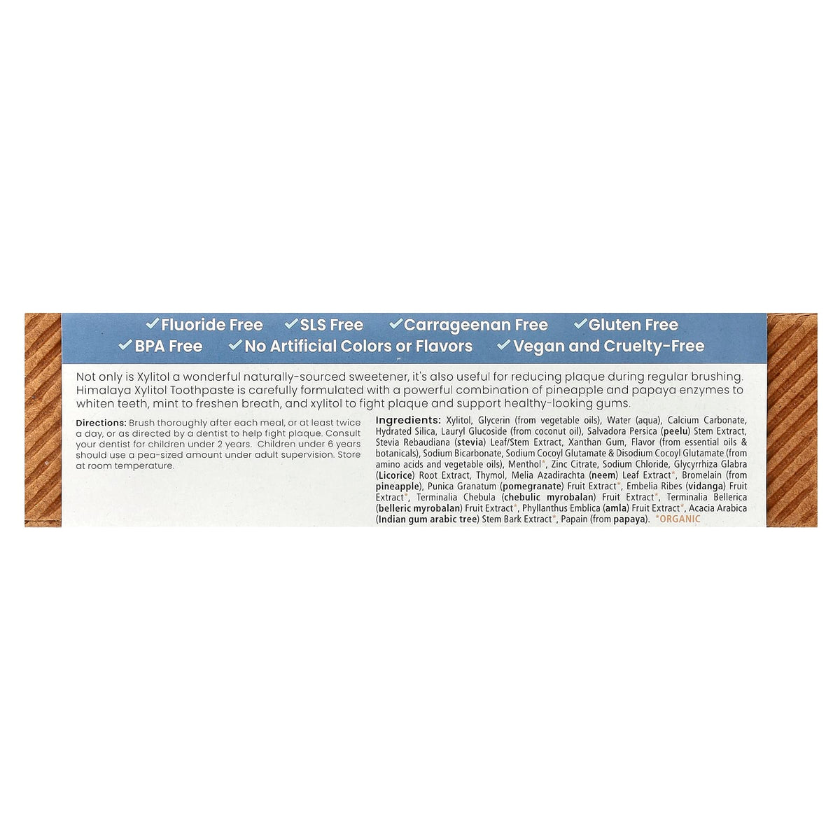 Himalaya Xylitol Toothpaste, Mint, Fluoride-Free, 113 g - view 3