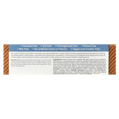 Himalaya Xylitol Toothpaste, Mint, Fluoride-Free, 113 g - view 3