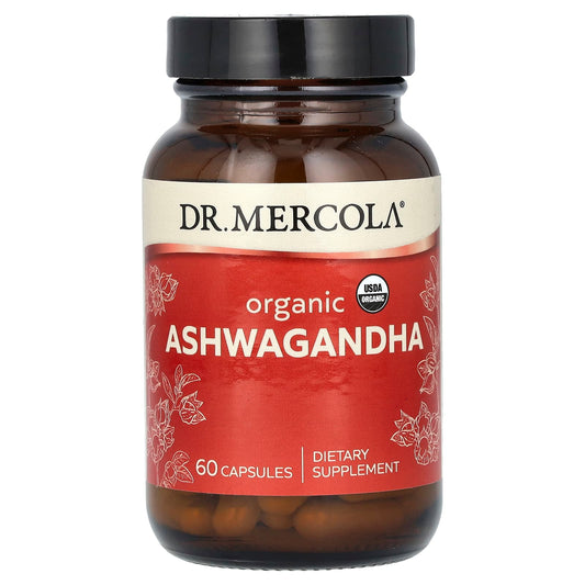 Dr. Mercola Organic Ashwagandha, 60 Capsules (400 mg per Capsule)