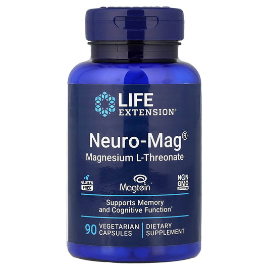Life Extension Neuro-Mag Magnesium L-Threonate 48 mg, 90 Vegetarian Capsules