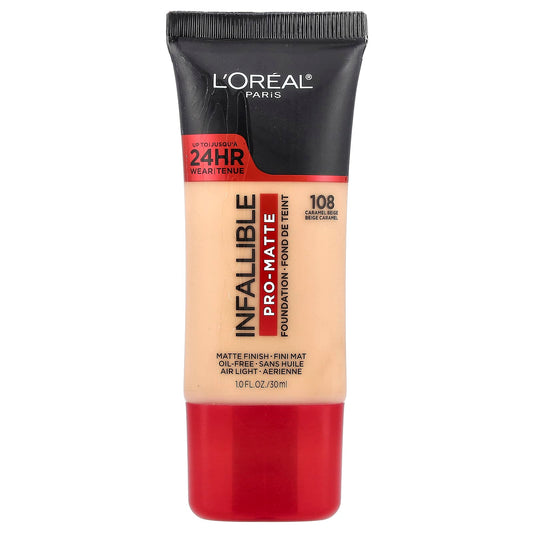 L'Oréal Infallible Pro-Matte Foundation 108 Caramel Beige 30 ml