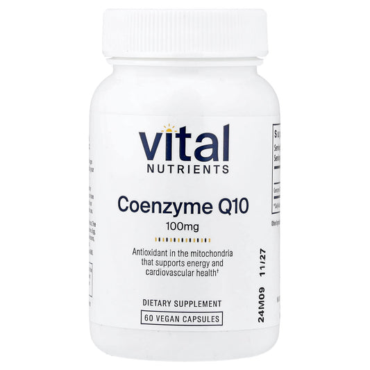 Vital Nutrients Coenzyme Q10 100 mg 60 Vegan Capsules