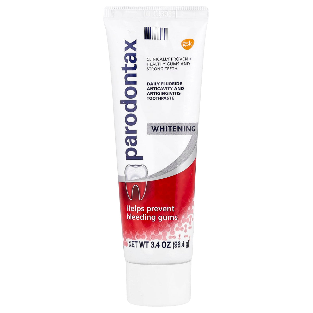 Parodontax Daily Fluoride Anticavity Toothpaste, Whitening, 96.4 g