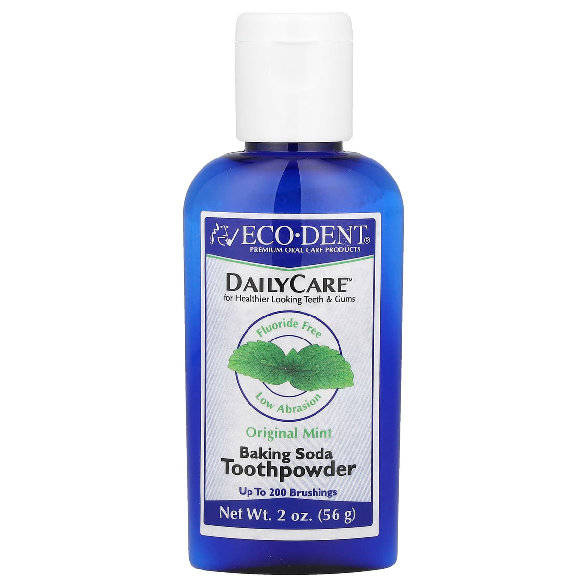 Eco-Dent Daily Care Baking Soda Toothpowder, Original Mint, 56 g (2 oz) — product view