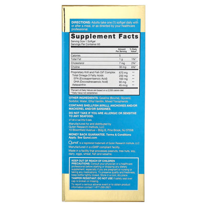 Qunol Advanced Omega-3 Krill and Fish Oil, 60 Softgels - view 2