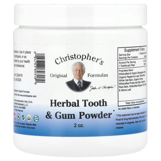 Christopher's Original Formulas Herbal Tooth & Gum Powder, 57 g (2 oz)