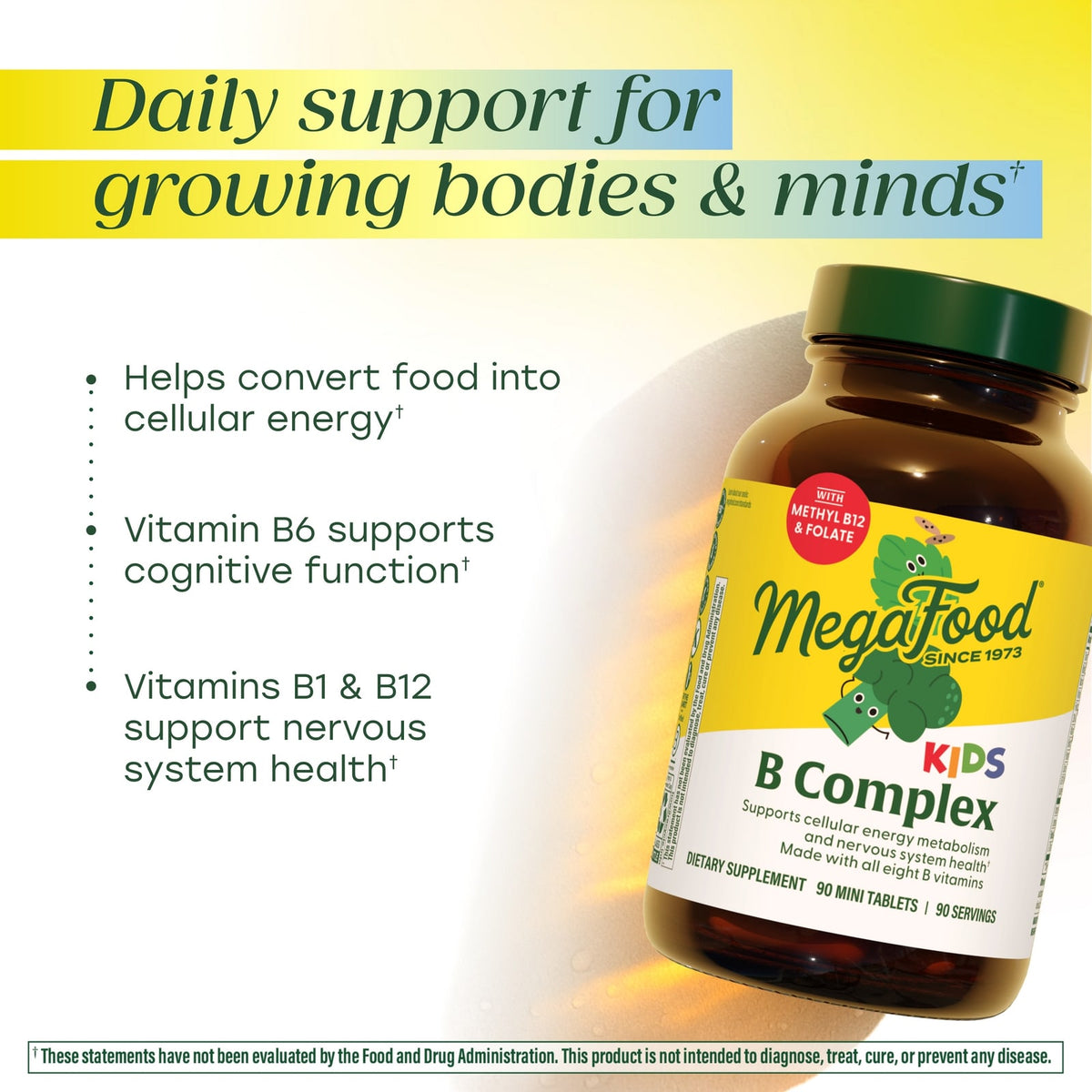 MegaFood Kids B Complex, 90 Mini Tablets - view 6