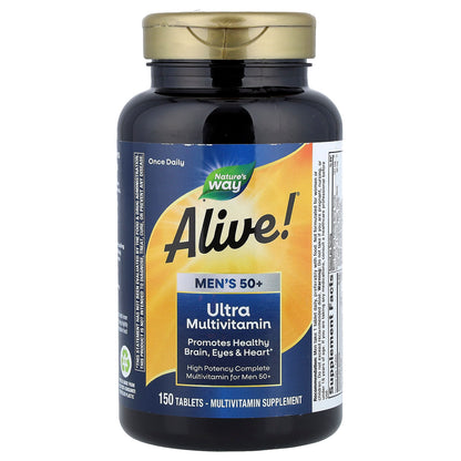 Nature's Way Alive! Men's 50+ Ultra Multivitamin, 150 Tablets