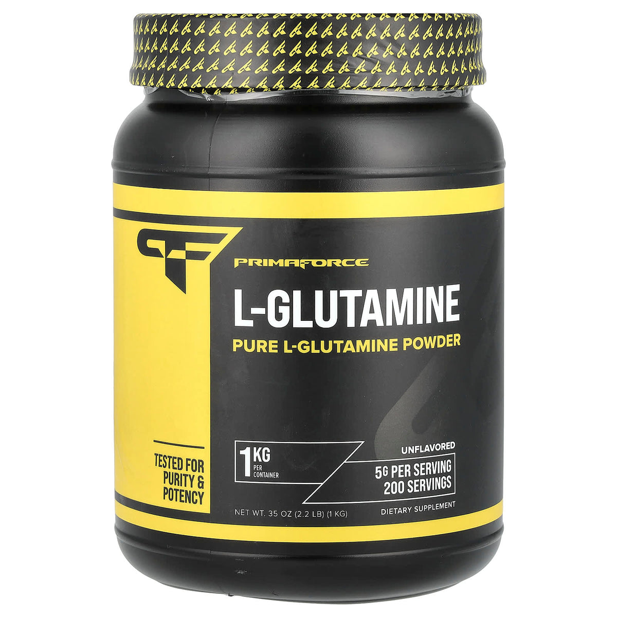 Primaforce L-Glutamine Powder, Unflavoured, 1 kg (35 oz) — product view
