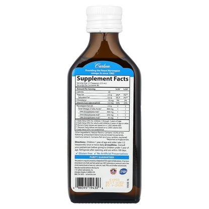 Carlson Kid's Norwegian Fish Oil, Just Peachie, 800 mg, 200 ml (6.7 fl oz) - view 2