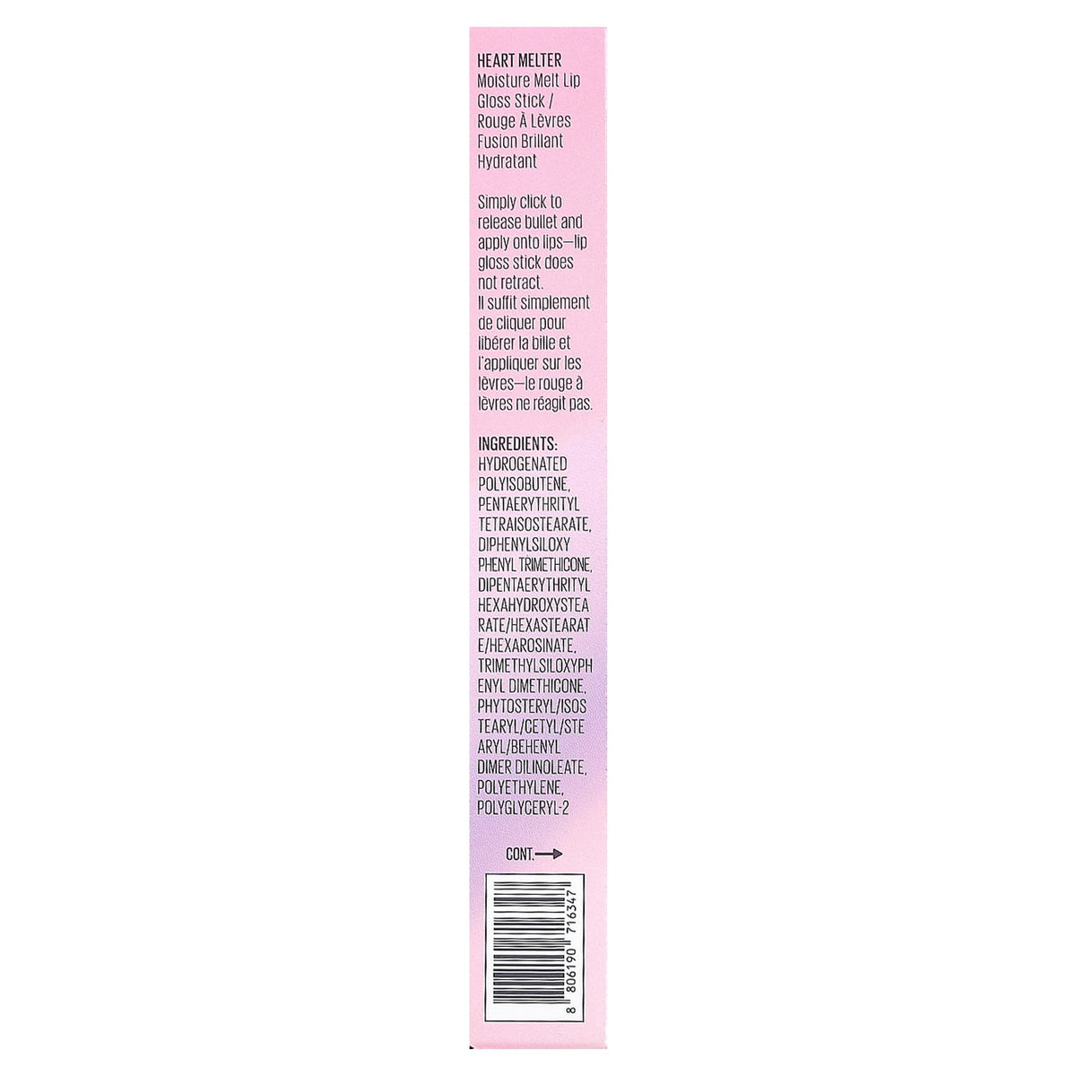 Kaja Heart Melter Moisture Melt Lip Gloss Stick, 05 Hunny Bun, 1.4 g - view 3