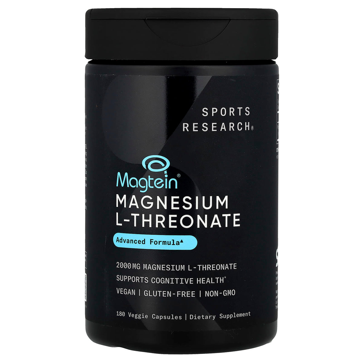 Sports Research Magtein Magnesium L-Threonate, 666 mg, 180 Veggie Capsules — product view