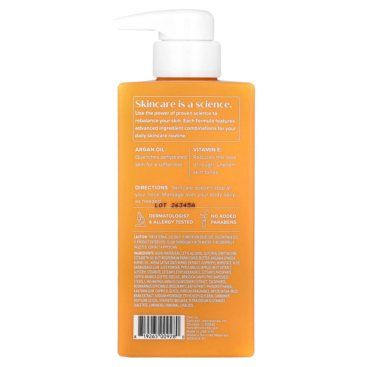 Medix 5.5 Argan Oil + Vitamin E Body Cream 444 ml (15 fl oz) - view 2