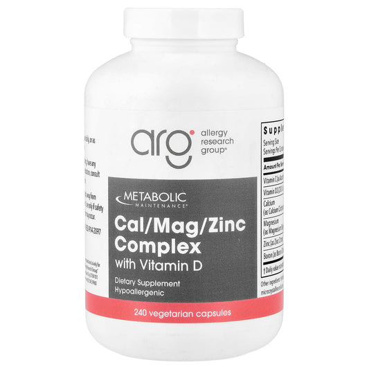 Metabolic Maintenance Cal/Mag/Zinc Complex with Vitamin D 240 Capsules