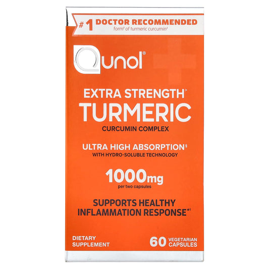 Qunol Turmeric Curcumin Complex 500 mg, 60 Vegetarian Capsules