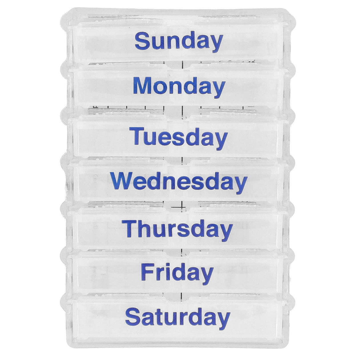 Ezy Dose Weekly Pill Planner, 4 Times a Day with Pop-Outs, 1 Count - view 3