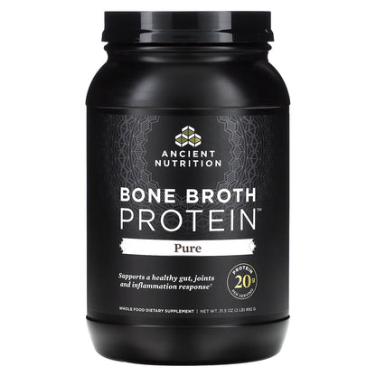 Ancient Nutrition Bone Broth Protein, Pure, 892 g (2 lb)
