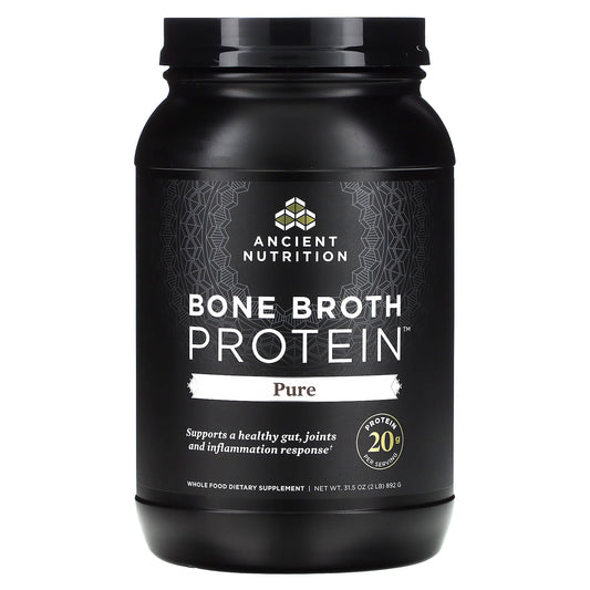 Ancient Nutrition Bone Broth Protein, Pure, 892 g (2 lb)