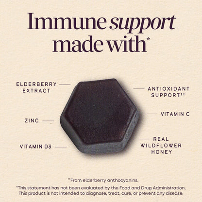 Nature's Way Sambucus Elderberry + Wildflower Honey Gummies, 50 Gummies - view 5