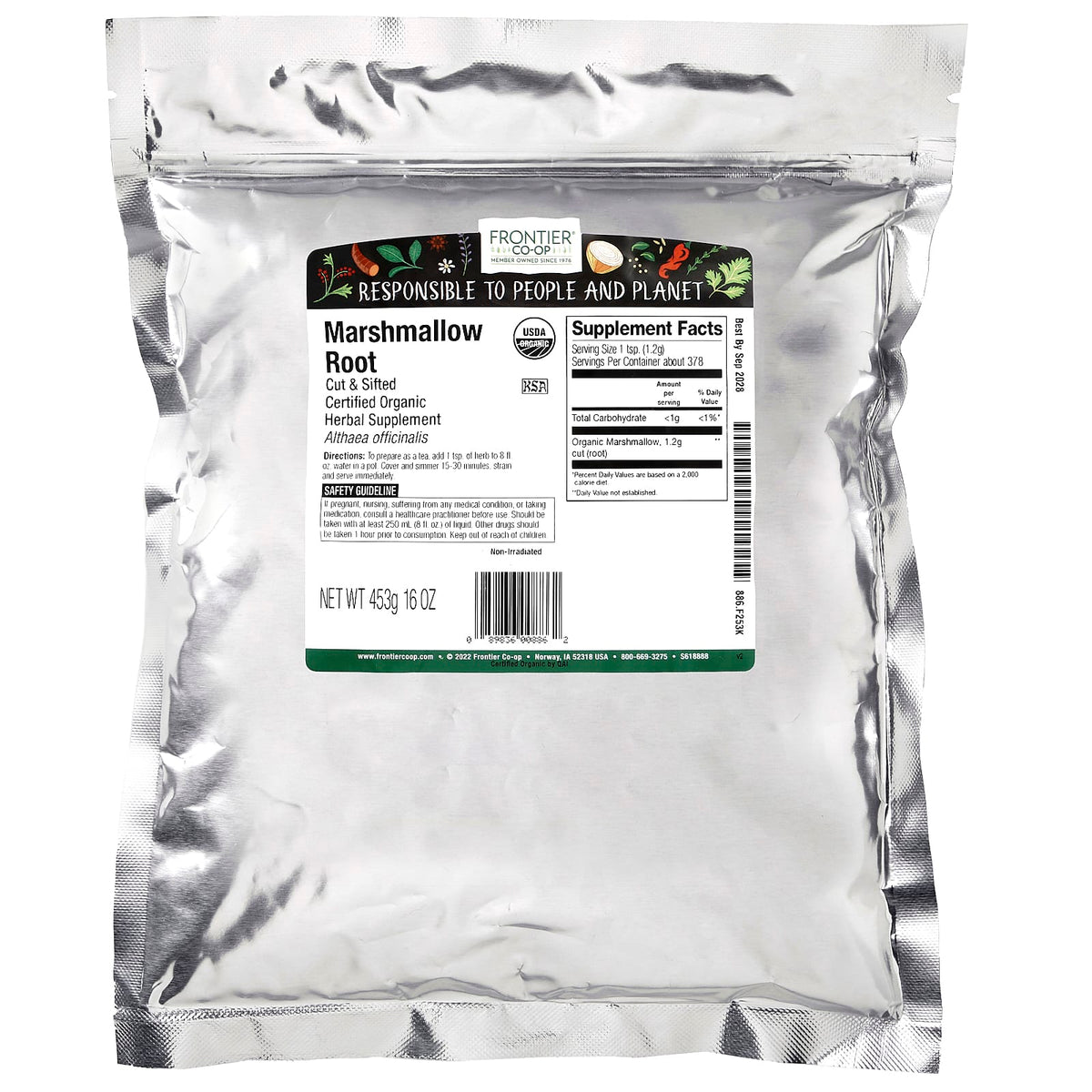 Frontier Co-op Organic Cut & Sifted Marshmallow Root, 453 g (16 oz) - view 2
