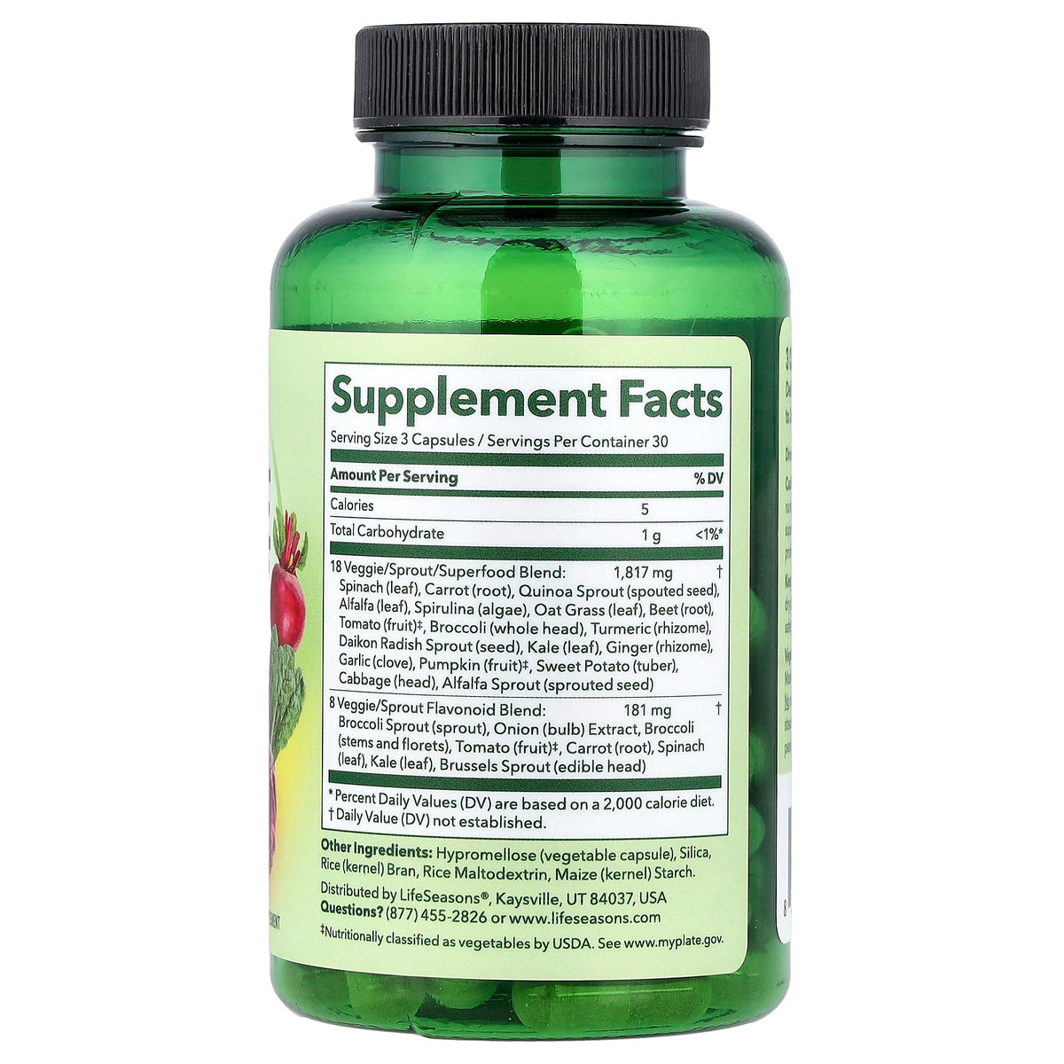 LifeSeasons Veggie Boost, 90 Capsules - view 2