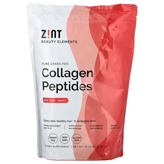Zint Pure Grass-Fed Collagen Peptides, Unflavoured, 907 g (32 oz)