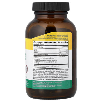 Country Life Natural Omega-3, 1,000 mg, 100 Softgels - view 2
