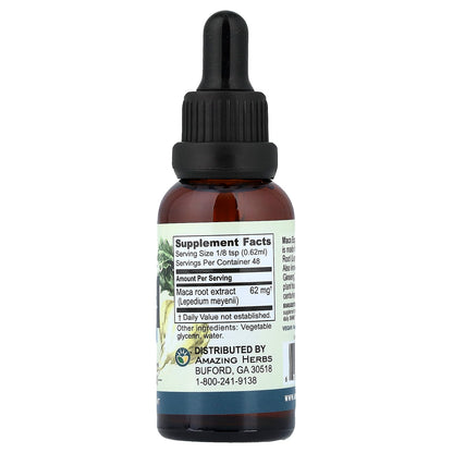 Amazing Herbs Maca Express Liquid Extract 30 ml (1 fl oz) - view 2