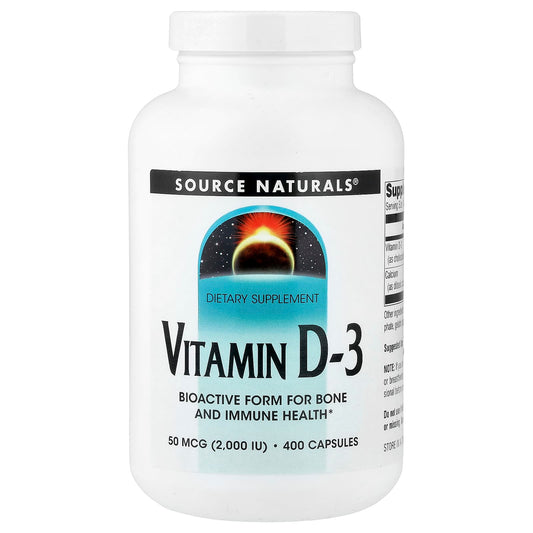 Source Naturals Vitamin D-3, 400 Capsules