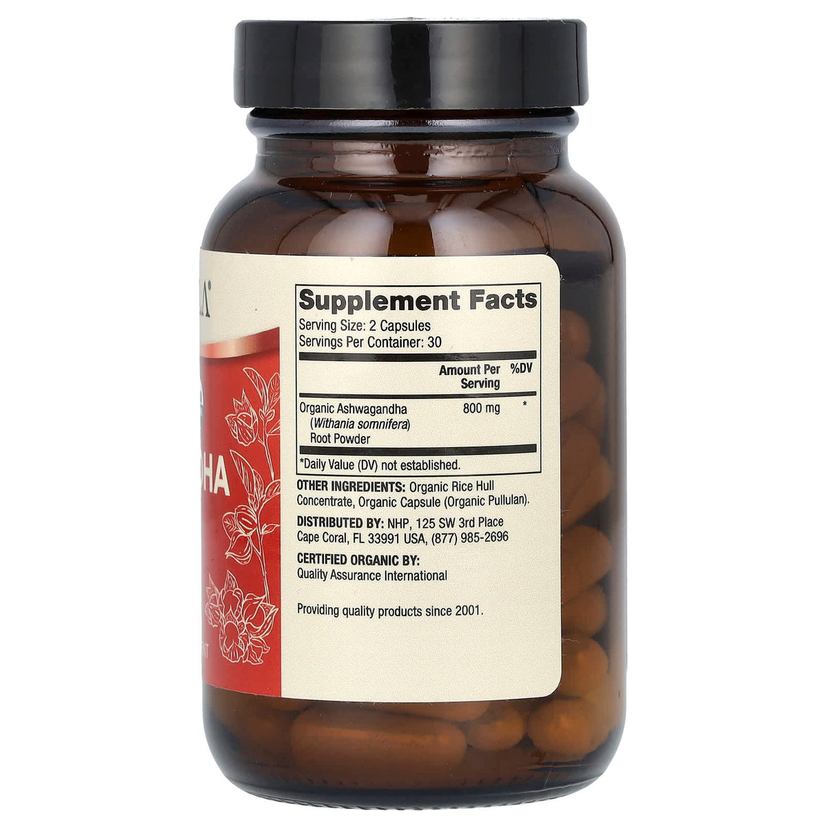Dr. Mercola Organic Ashwagandha, 60 Capsules (400 mg per Capsule) - view 2