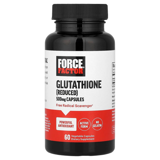 Force Factor Glutathione (Reduced) 500 mg, 60 Vegetable Capsules