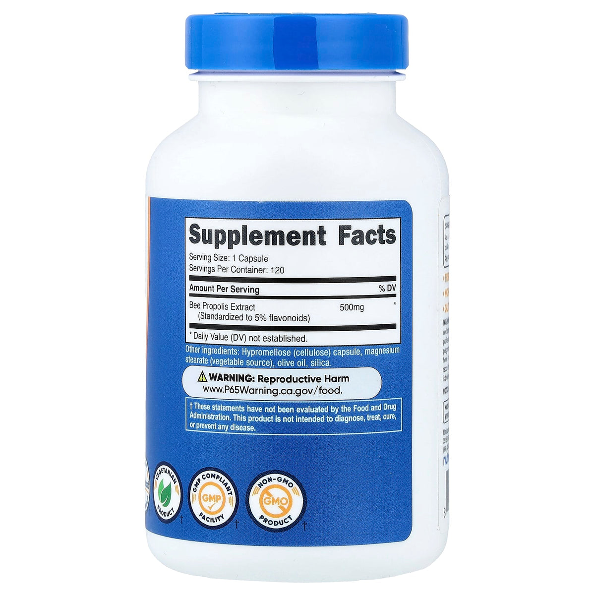 Nutricost Bee Propolis, 500 mg, 120 Capsules — alternate product view