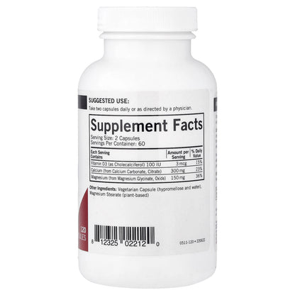 Kirkman Labs Calcium & Magnesium with Vitamin D 120 Capsules - view 2