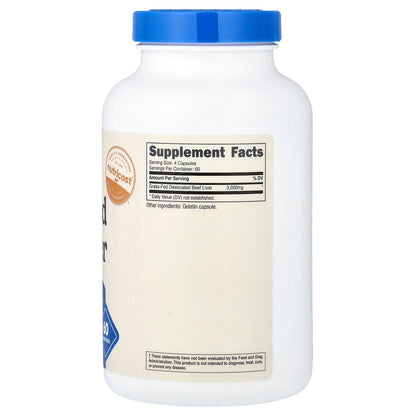 Nutricost Grass-Fed Beef Liver 3,000 mg 240 Capsules (750 mg per Capsule) - view 2