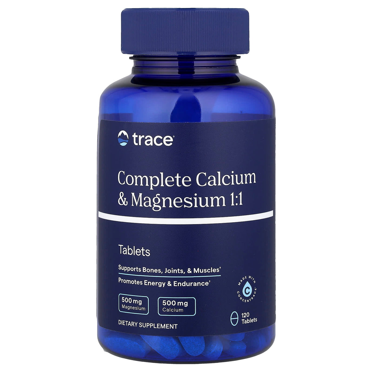 Trace Complete Calcium & Magnesium 1:1, 120 Tablets — product view
