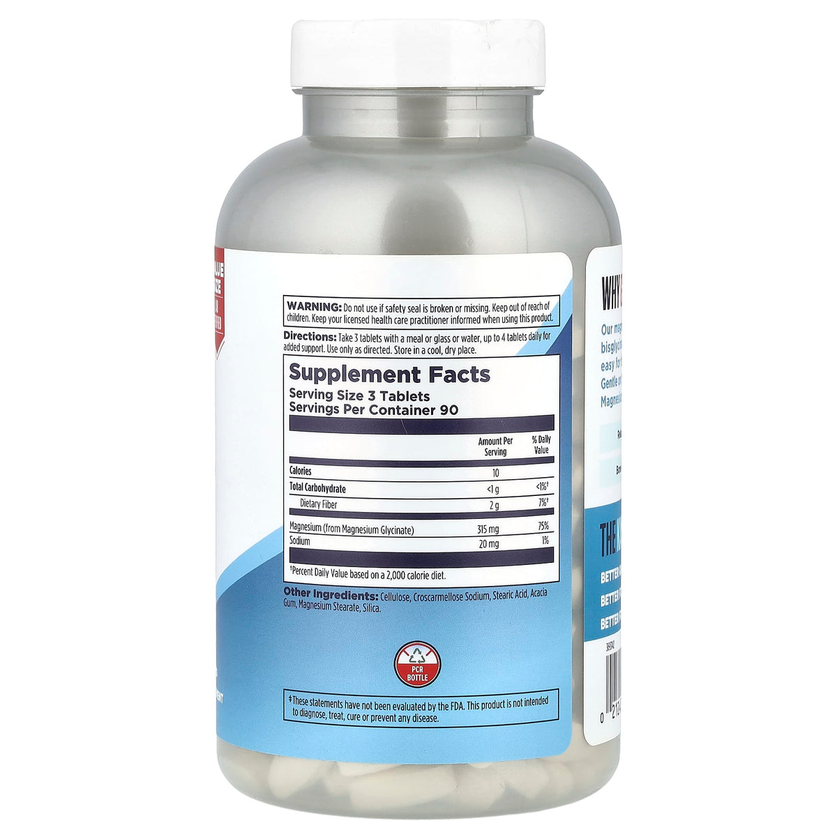 KAL High Absorption Magnesium, Fully Chelated, 270 Tablets - view 2