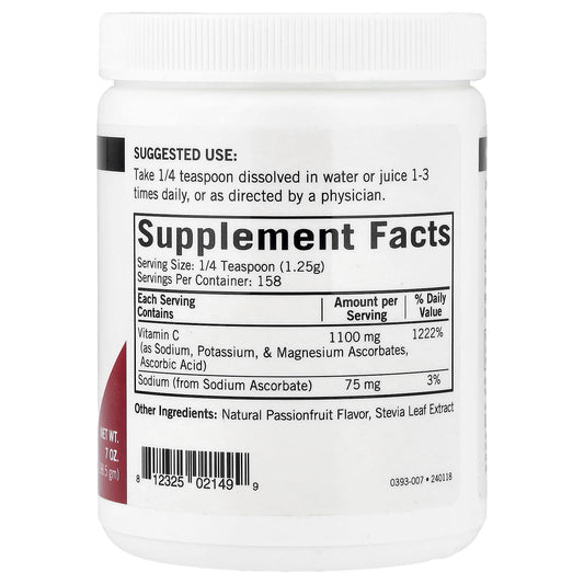 Kirkman Labs Buffered Vitamin C Powder, Passionfruit, 7 oz (198.5 g) - view 2