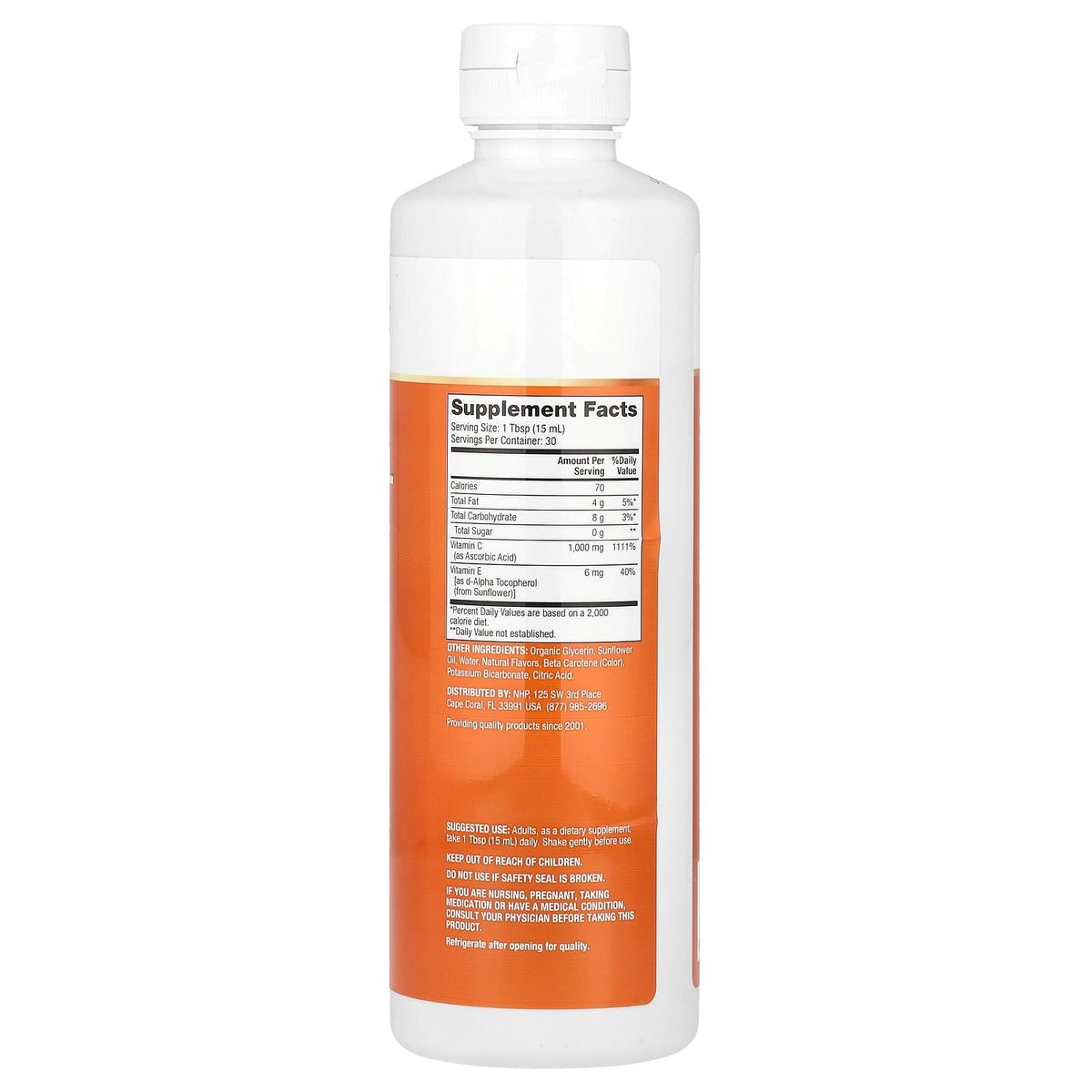 Dr. Mercola Liposomal Vitamin C, Citrus Vanilla, 450 ml (15.2 fl oz) - view 2