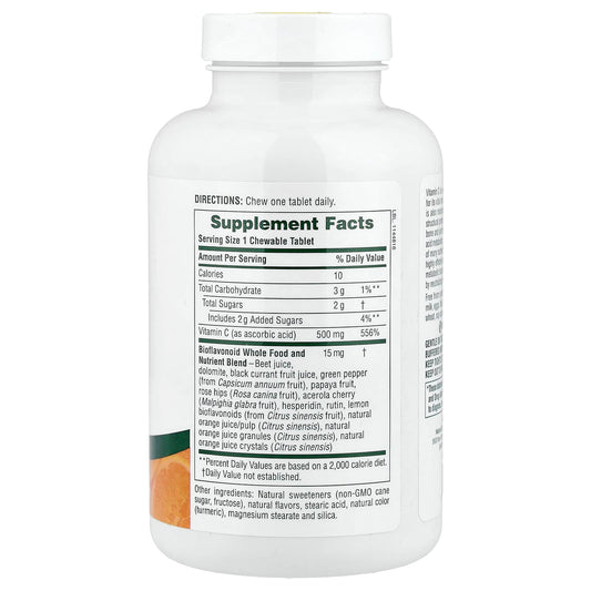 NaturesPlus Chewable Orange Juice Vitamin C 500 mg, 90 Tablets - view 2