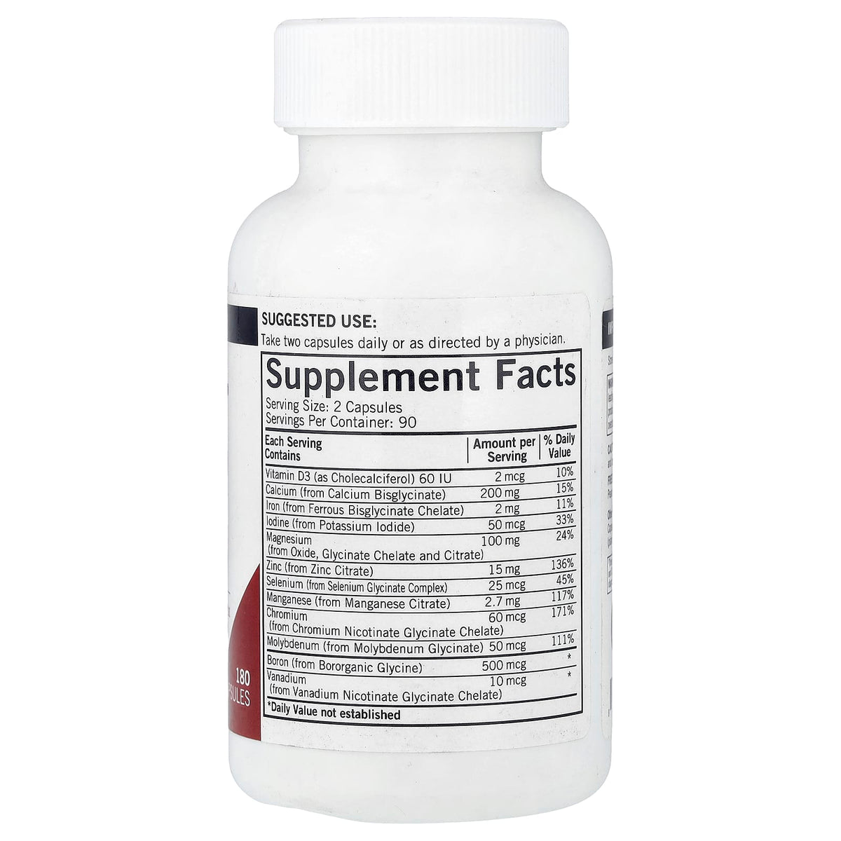 Kirkman Labs Advanced Mineral Support 180 Capsules - view 2