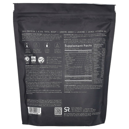 Sports Research Whey Protein, Dutch Chocolate, 1.03 kg (2.26 lb) - view 2