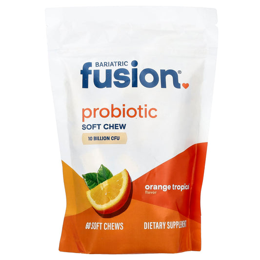 Bariatric Fusion Probiotic Soft Chews, Orange Tropical, 60 Count