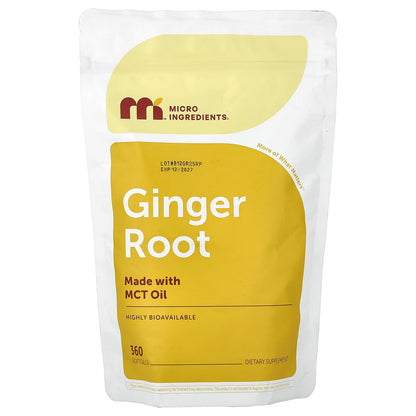 Micro Ingredients Ginger Root 150 mg 360 Softgel Capsules