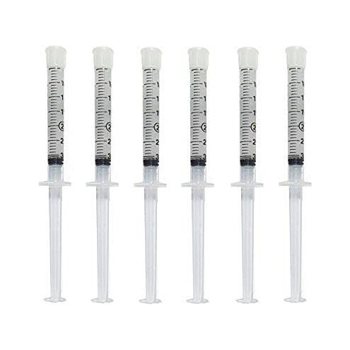 Teeth Whitening Gel 44% Carbamide Peroxide, 6 Tooth Bleaching Gel Syringes