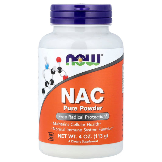 NOW Foods NAC Pure Powder, 113 g (4 oz)