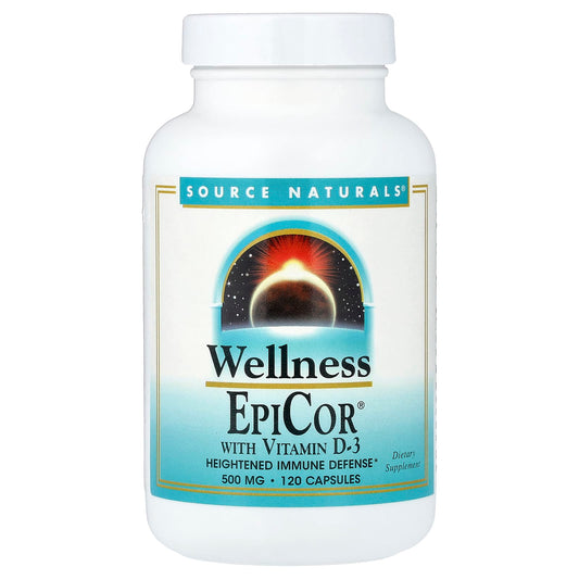 Source Naturals EpiCor With Vitamin D-3, 120 Capsules