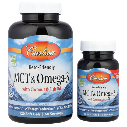 Carlson MCT & Omega-3, 150 Soft Gels